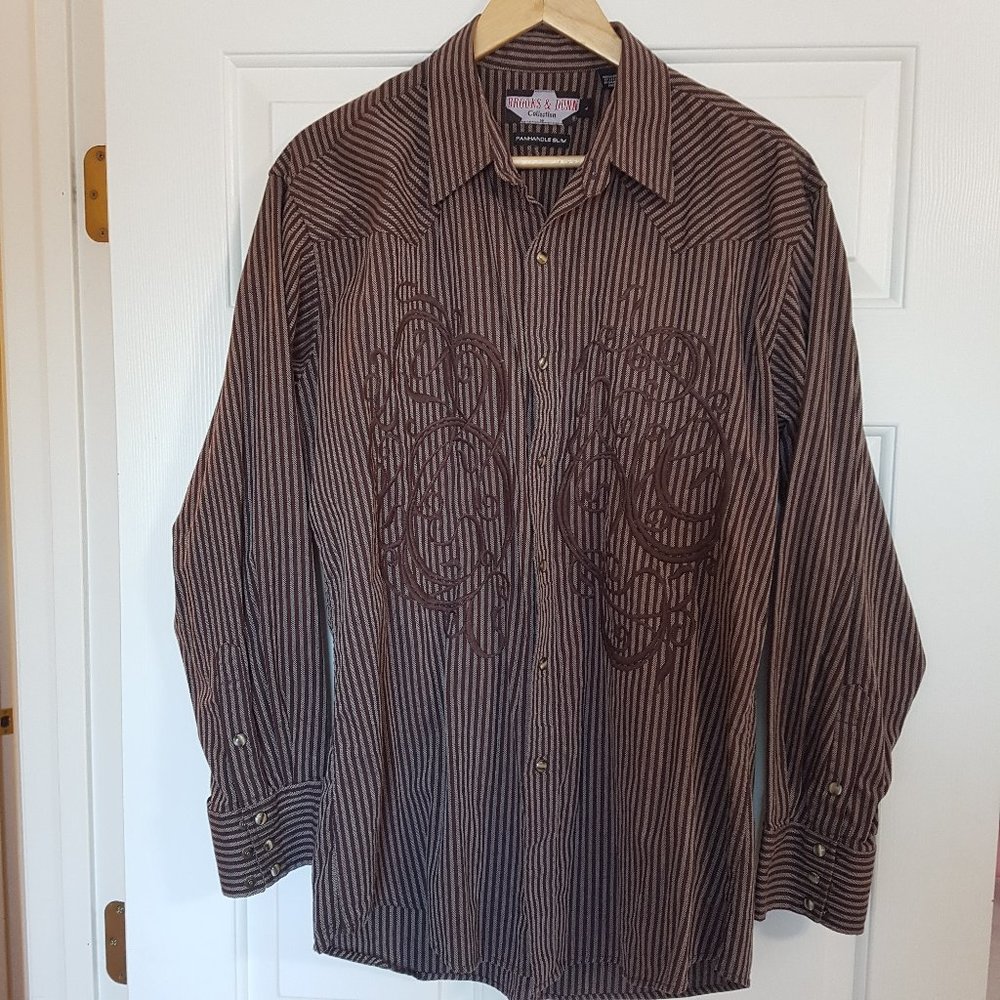 Brooks & Dunn Panhandle Slim Mens Shirt Size L